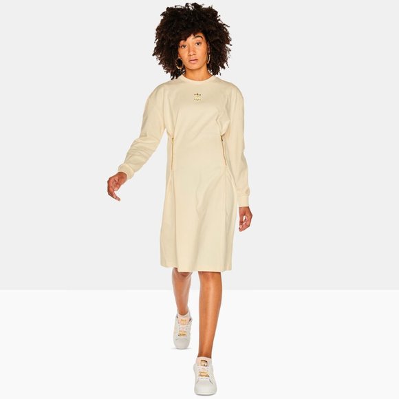 Brand New Adidas Women's Long-Sleeved Boyfriend T-Shirt Dress - Picture 14 of 16